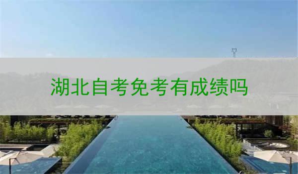 湖北自考免考有成绩吗