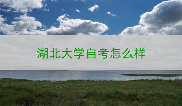 湖北大学自考怎么样