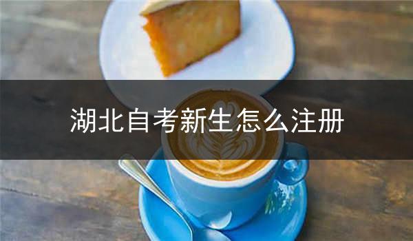 湖北自考新生怎么注册