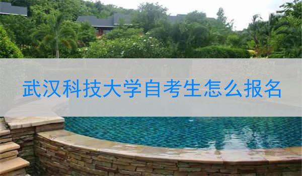 武汉科技大学自考生怎么报名