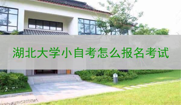 湖北大学小自考怎么报名考试