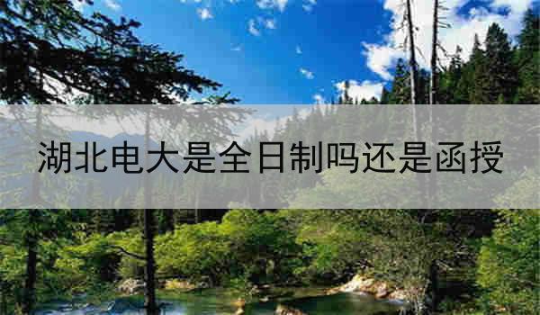 湖北电大是全日制吗还是函授