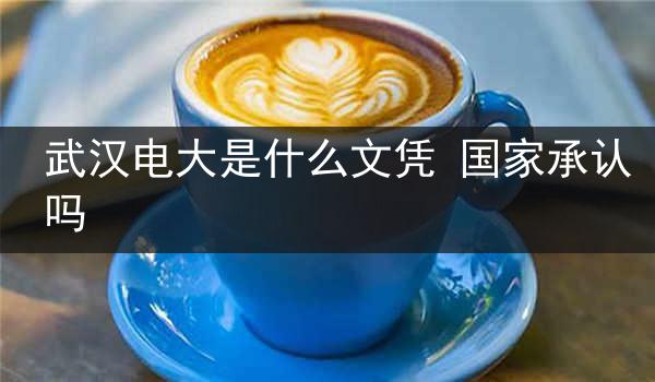 武汉电大是什么文凭 国家承认吗