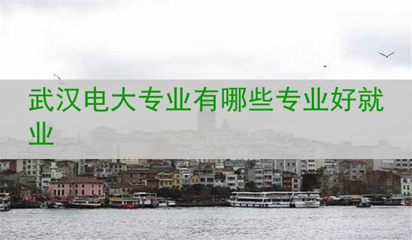 武汉电大专业有哪些专业好就业