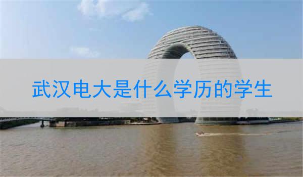 武汉电大是什么学历的学生