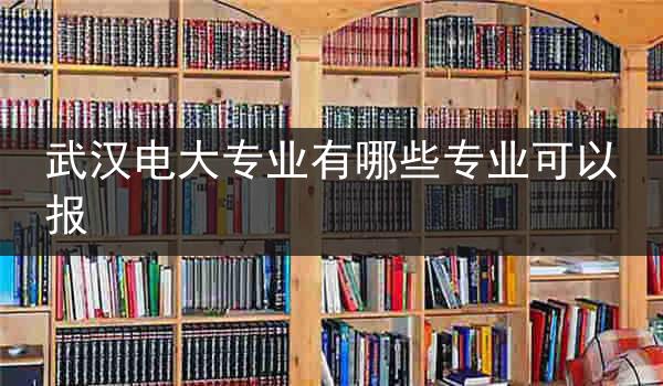 武汉电大专业有哪些专业可以报