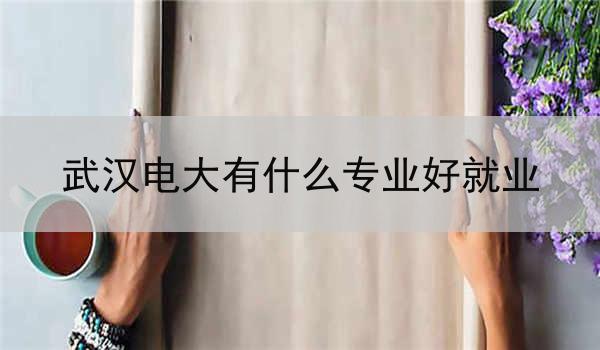 武汉电大有什么专业好就业