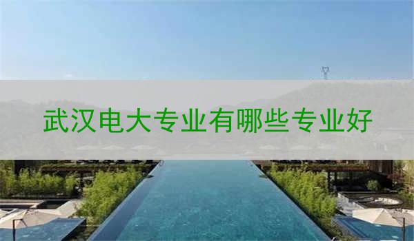 武汉电大专业有哪些专业好