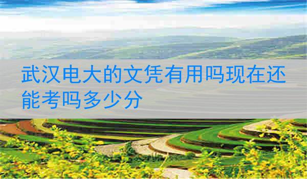 武汉电大的文凭有用吗现在还能考吗多少分