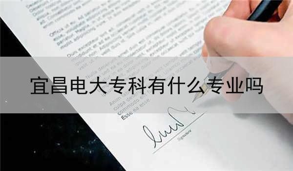 宜昌电大专科有什么专业吗