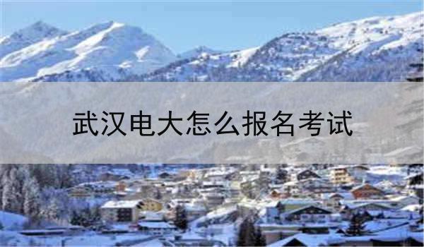 武汉电大怎么报名考试