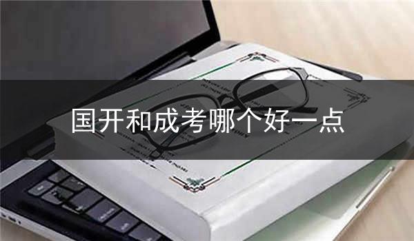 国开和成考哪个好一点