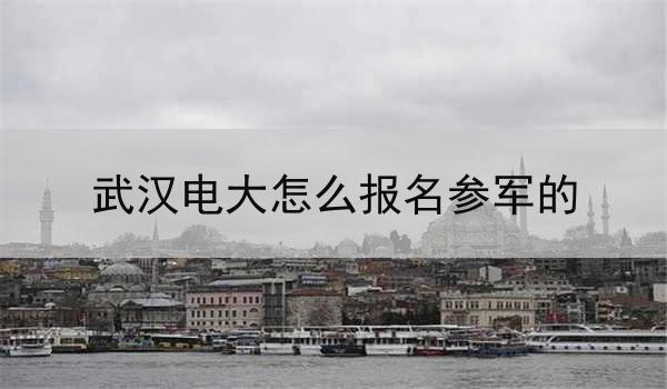 武汉电大怎么报名参军的
