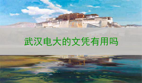 武汉电大的文凭有用吗