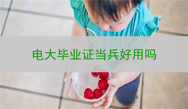 电大毕业证当兵好用吗