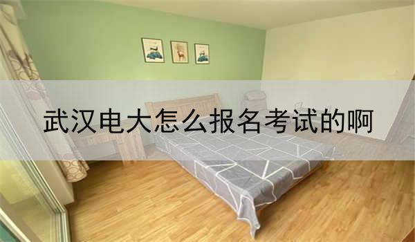 武汉电大怎么报名考试的啊