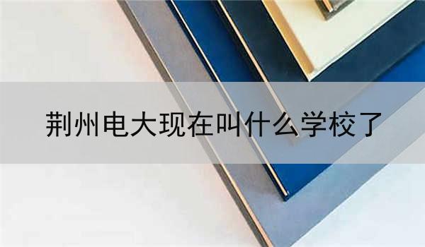 荆州电大现在叫什么学校了