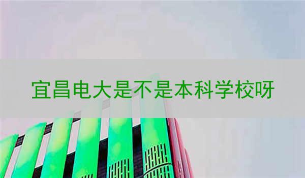 宜昌电大是不是本科学校呀