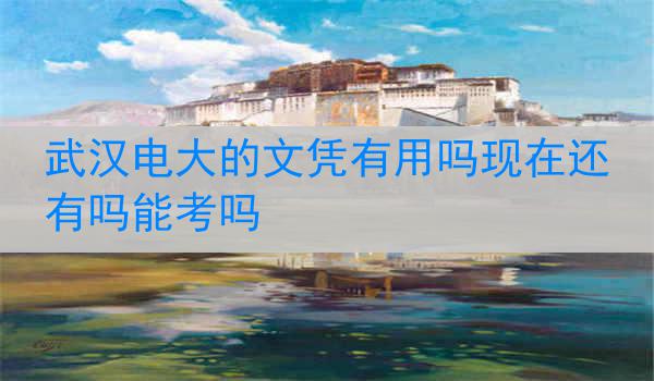 武汉电大的文凭有用吗现在还有吗能考吗