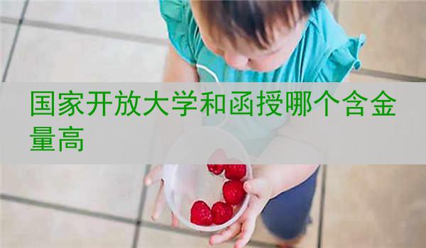 国家开放大学和函授哪个含金量高