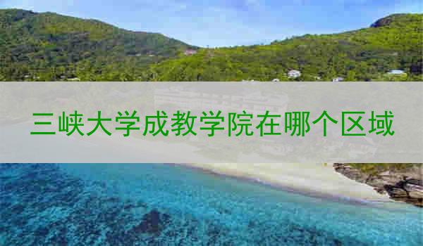 三峡大学成教学院在哪个区域
