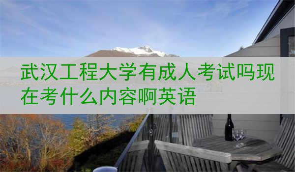 武汉工程大学有成人考试吗现在考什么内容啊英语