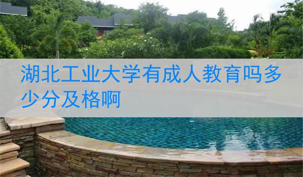 湖北工业大学有成人教育吗多少分及格啊