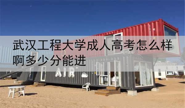 武汉工程大学成人高考怎么样啊多少分能进