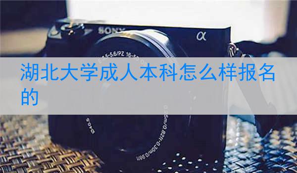 湖北大学成人本科怎么样报名的