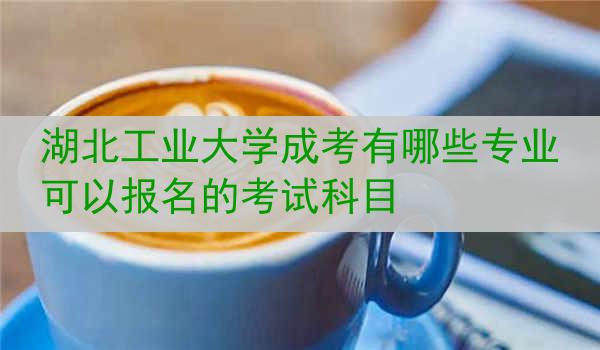 湖北工业大学成考有哪些专业可以报名的考试科目