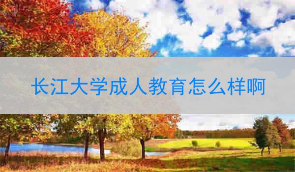 长江大学成人教育怎么样啊