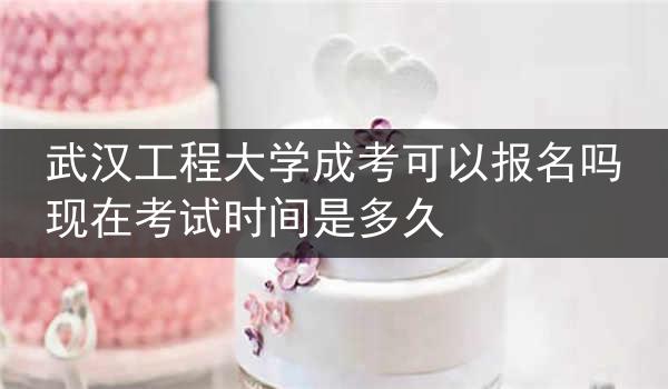 武汉工程大学成考可以报名吗现在考试时间是多久