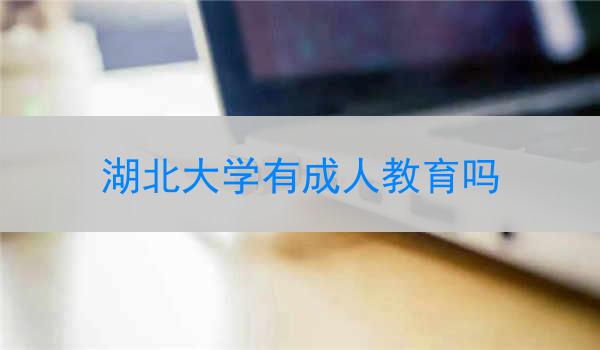 湖北大学有成人教育吗