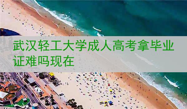 武汉轻工大学成人高考拿毕业证难吗现在